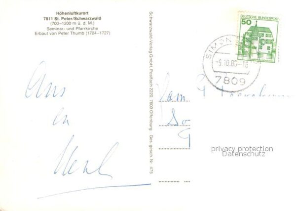 St Peter Schwarzwald Pfarrkirche Innenansichten Erbauer Pete – Bild 2
