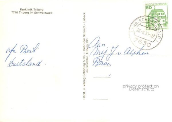 Triberg Schwarzwald Kurklinik – Bild 2
