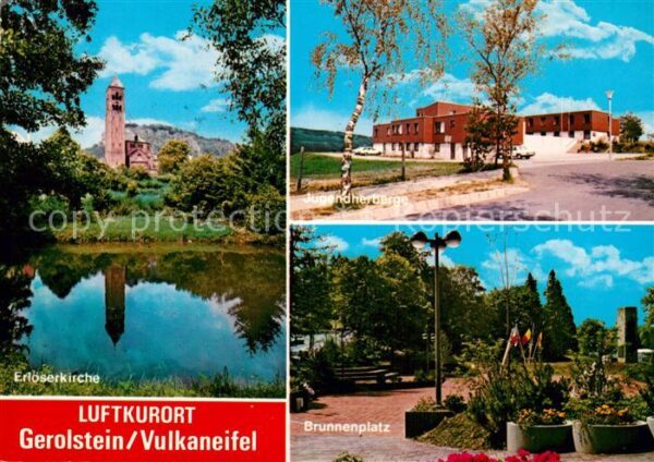 Gerolstein Erlöserkirche Teich Jugendherberge Brun