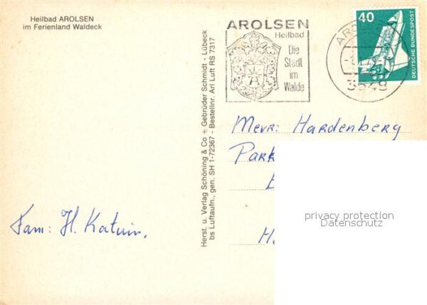 Bad Arolsen Schloss Ferienland Waldeck Fliegeraufna – Bild 2