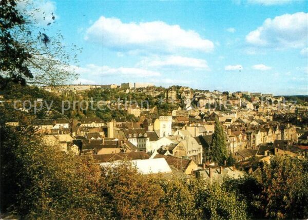 Greiz Thueringen Panorama Blick vom Oberen Schloss