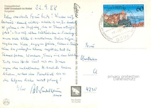 Bad Griesbach Rottal Dreiquellenbad Fliegeraufnahme – Bild 2
