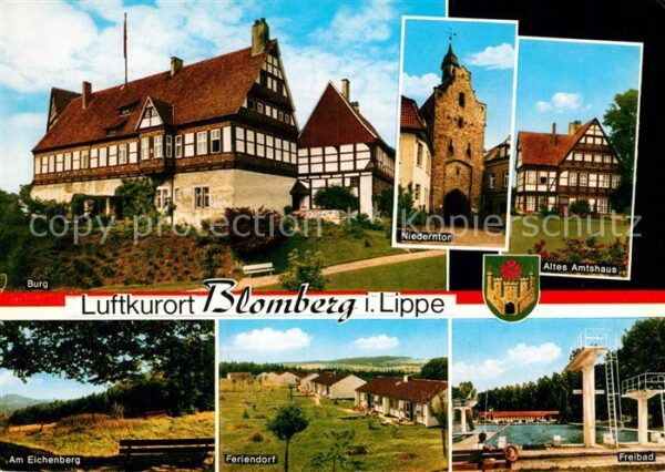 Blomberg Lippe Burg Niederntor Altes Amtshaus Freibad