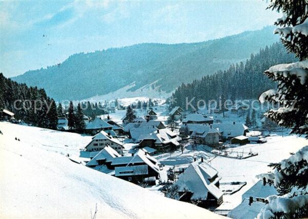 Menzenschwand Winterpanorama Luftkurort im Schwarzwal