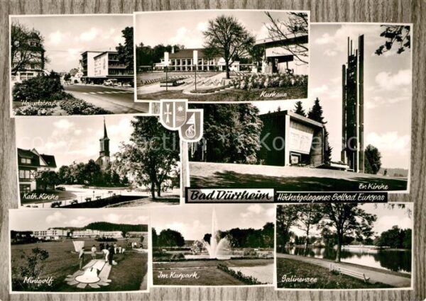 Bad Duerrheim Hauptstrasse Kurhaus Kirche Minigolf Ku
