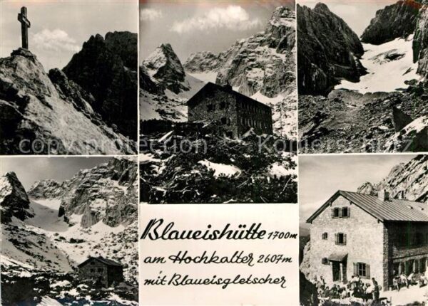 Blaueishuette Berchtesgaden Berghaus am Hochkalter Blaueisgletscher