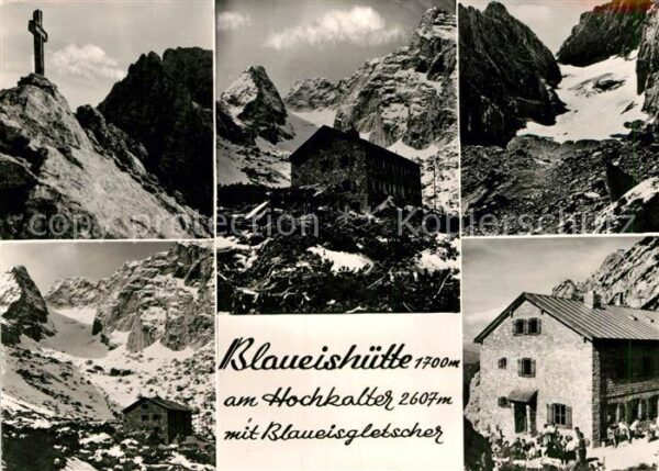 Blaueishuette Berchtesgaden Gipfelkreuz Blaueisgletscher Berghaus G