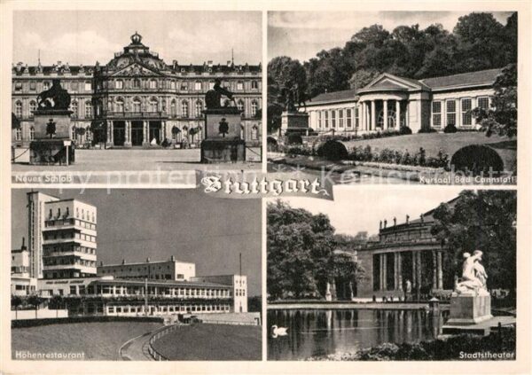Stuttgart Neues Schloss Kursaal Bad Cannstatt Sta