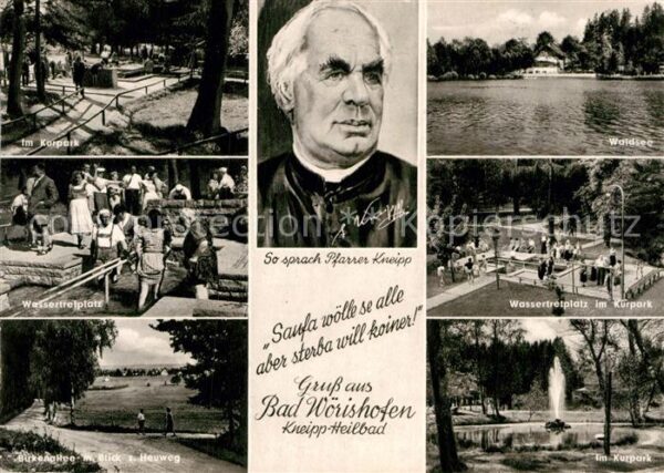 Bad Woerishofen Kurpark Wassertreten Birkenallee Portra