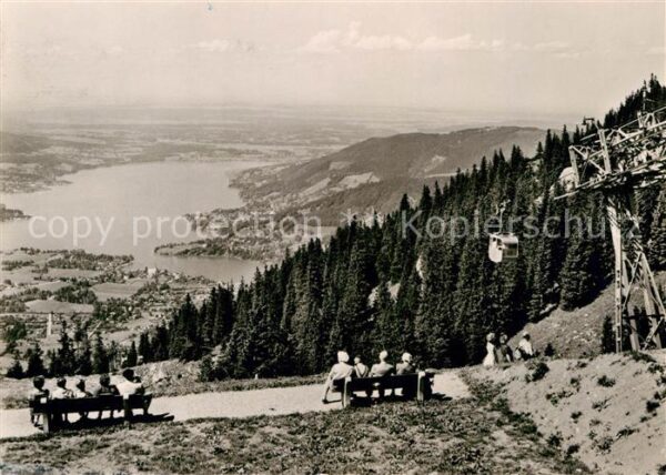 Rottach-Egern Wallbergbahn Blick von Bergstation auf