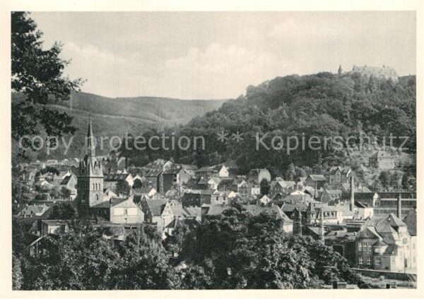 Hohenlimburg Innenstadt mit Schlossberg