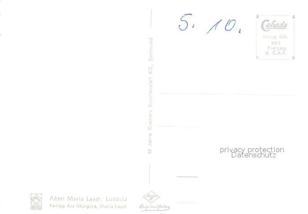 Maria Laach Glees Abtei Laacher See Fliegeraufnahme – Bild 2