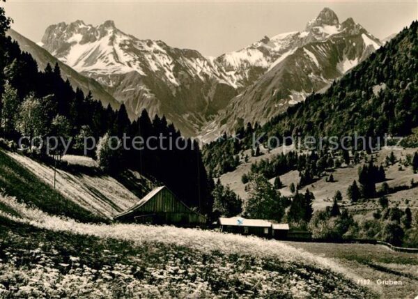 Gruben Oberstdorf Landschaftspanorama Bayerisches Allgäu