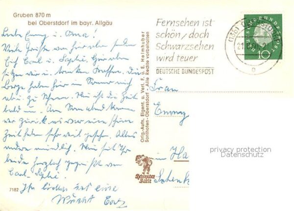 Gruben Oberstdorf Landschaftspanorama Bayerisches Allgäu – Bild 2
