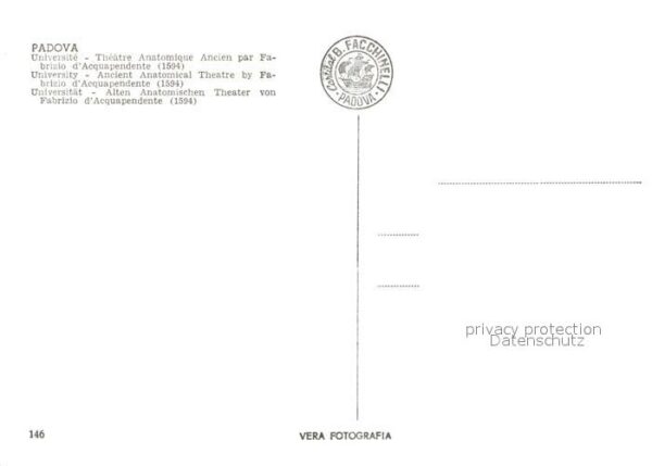 Padova Universita Teatro Anatomico antico di F – Bild 2