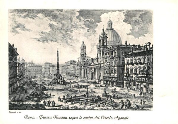 Roma Rom Piazza Navona sopra le rovine del Circo