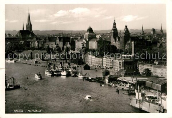 Stettin Szczecin Pommern Hafenbild