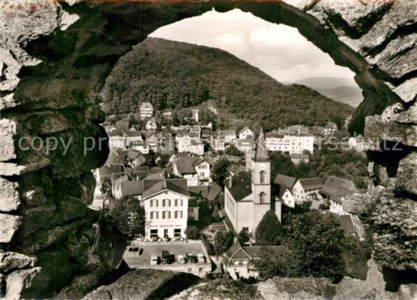 Lindenfels Odenwald Teilansicht mit Hotel Hessisches Haus