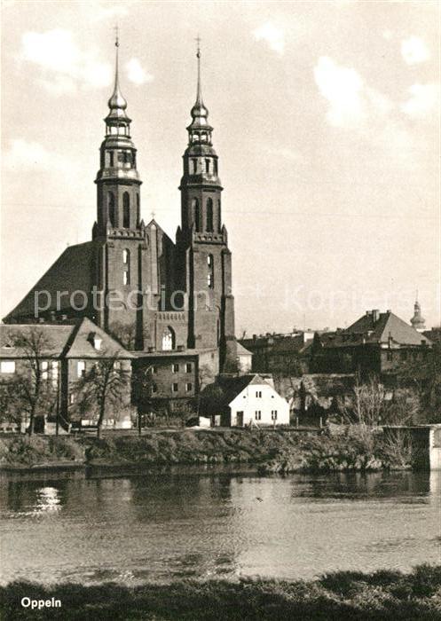 Oppeln Oberschlesien Opole Kirche zum Heiligen Kreuz an der Oder
