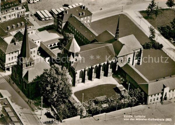 Essen Ruhr Münster Kathedrale Fliegeraufnahme