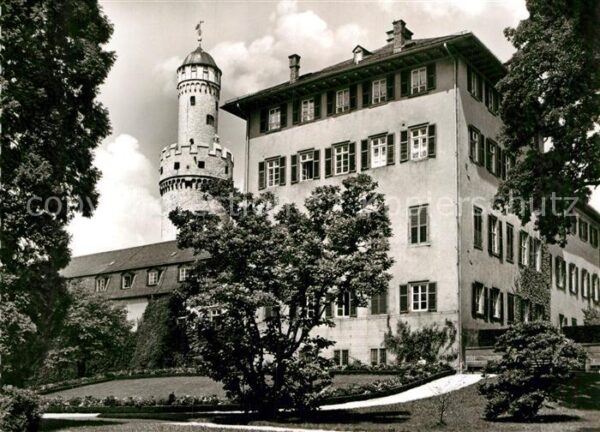 Bad Homburg Blick vom Park aufs Schloss mit weissem