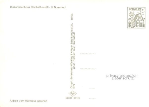 Darmstadt Diakonissenhaus Elisabethenstift Altbau – Bild 2