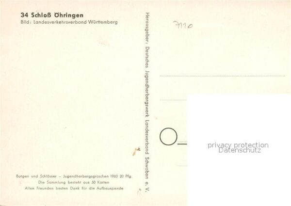 Oehringen Hohenlohe Schloss Serie Burgen und Schlösser Juge – Bild 2