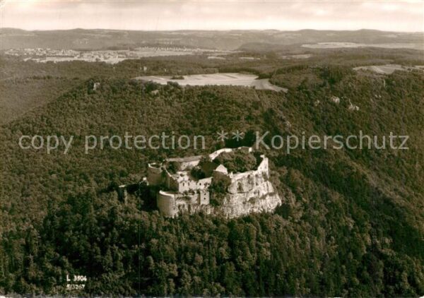 Neuffen Burg Hohenneuffen Fliegeraufnahme