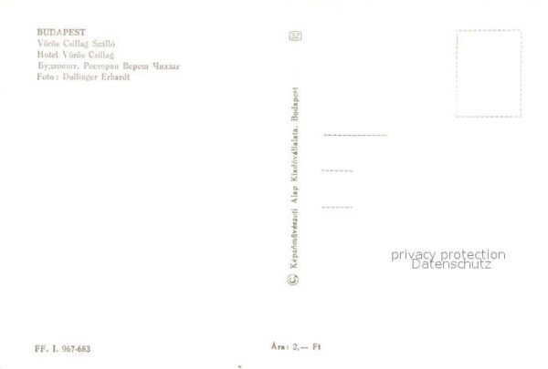 Budapest Vörös Csillag Szallo Hotel – Bild 2