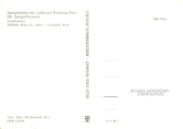 Stolberg Harz Josephshöhe Josephskreuz Aussichtsturm – Bild 2