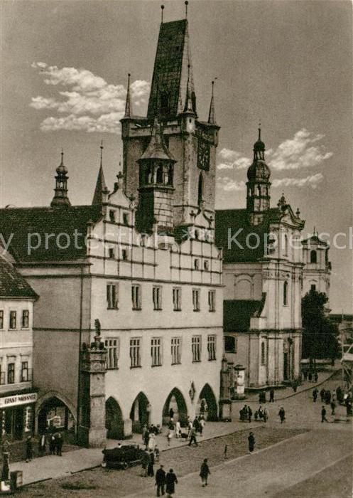 Leitmeritz Litomerice Nordboehmen Rathaus Stadtkirche Jahrweiser Schönes