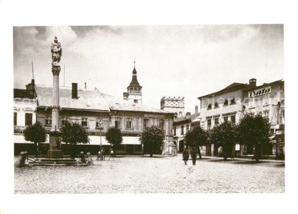 Leipnik Tschechien Stadtplatz mit Mariensäule