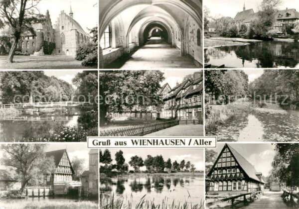 Wienhausen Teilansichten Partien an der Aller Wass