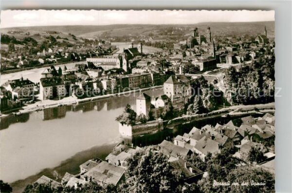 Passau Dreiflüssestadt am Zusammenfluss von Do