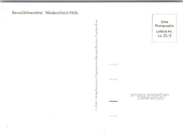 Niederalteich Donau Benediktinerabtei Fliegeraufnahme – Bild 2