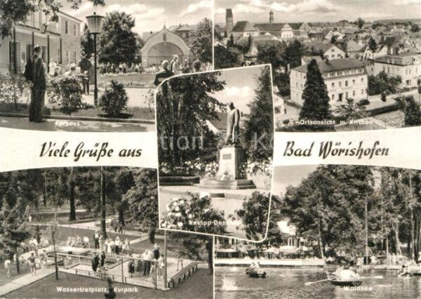 Bad Woerishofen Kurhaus Wassertretplatz Kurpark Ortsans