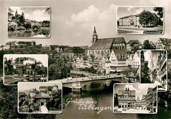 Tuebingen Partie am Neckar Universität Innenstadt