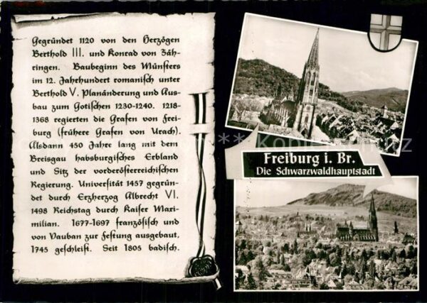 Freiburg Breisgau Stadtbild mit Münster Chronik Schwarzwa