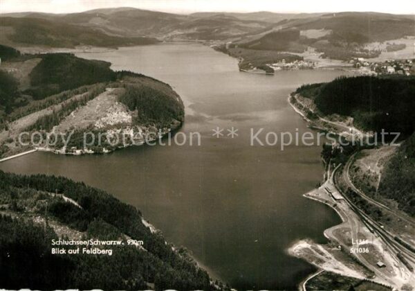 Schluchsee Blick auf Feldberg Schwarzwald Fliegera