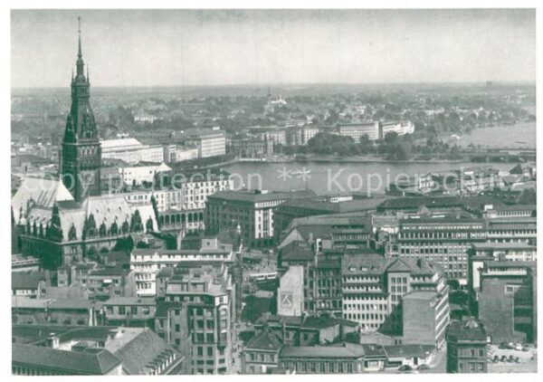 Hamburg Innenstadt Kirche Alster