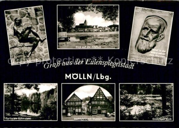 Moelln Lauenburg Eulenspiegelbrunnen Relief Altstadt Mar