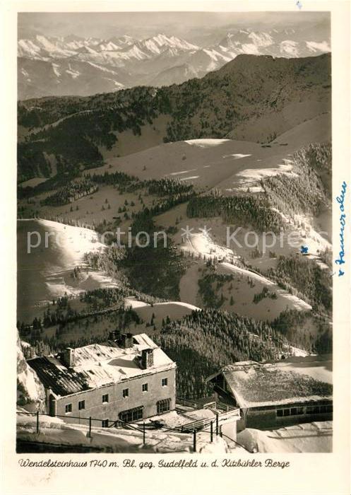 Wendelsteinhaus gegen Sudelfeld und Kitzbühler Berge