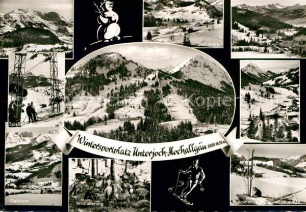 Unterjoch Panorama Wintersportplatz Hochallgäu Wi