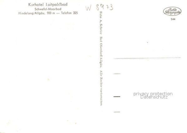 Hindelang Kurhotel Luitpoldbad Schwefel Moorbad A – Bild 2