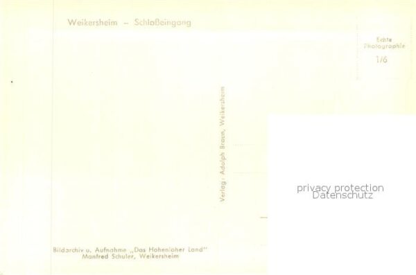 Weikersheim Schloss Eingang – Bild 2