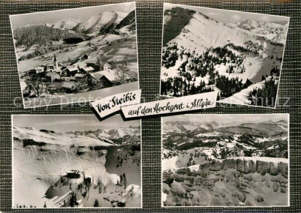 Steibis Winterpanorama Hochgrat Allgäuer Alpen