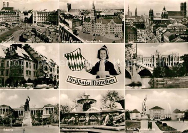 Muenchen Karlsplatz Hofbräuhaus Bavaria Denkmal