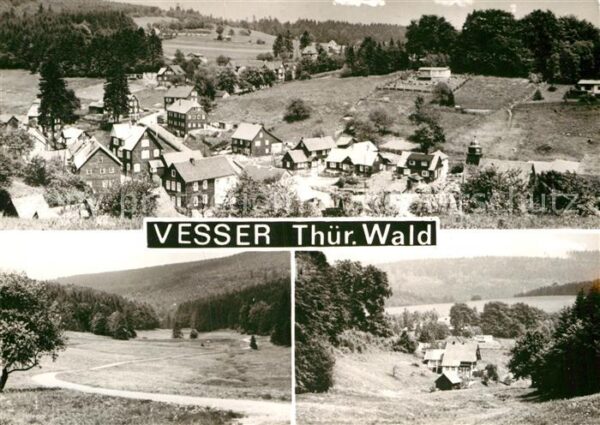 Vesser Rennsteig Teilansichten Landschaftspanorama Handa