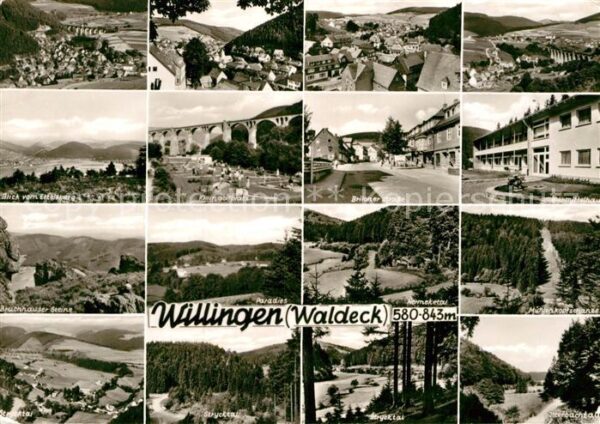 Willingen Sauerland Teilansichten Landschaftspanorama Minig