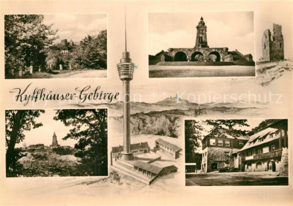 Kyffhaeuser Denkmal Ruine Turm Berghotel Gaststätte